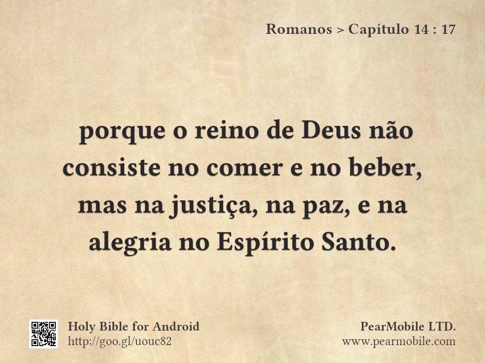 Romanos, Capítulo 14:17